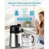 Water Distiller, 6L 1.6 Gallon Larger Pure Water Purifier Filter For Home Table Countertop, 900W Glass Pot Distilled Maker