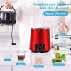 1.1Gal Water Distiller, 0.3Gal/H, 750W Distilled Water Maker Machine 0-99H Timing Dual Temp Display
